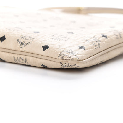 MCM Visetos Medium Crossbody Pouch Beige 9 of 9