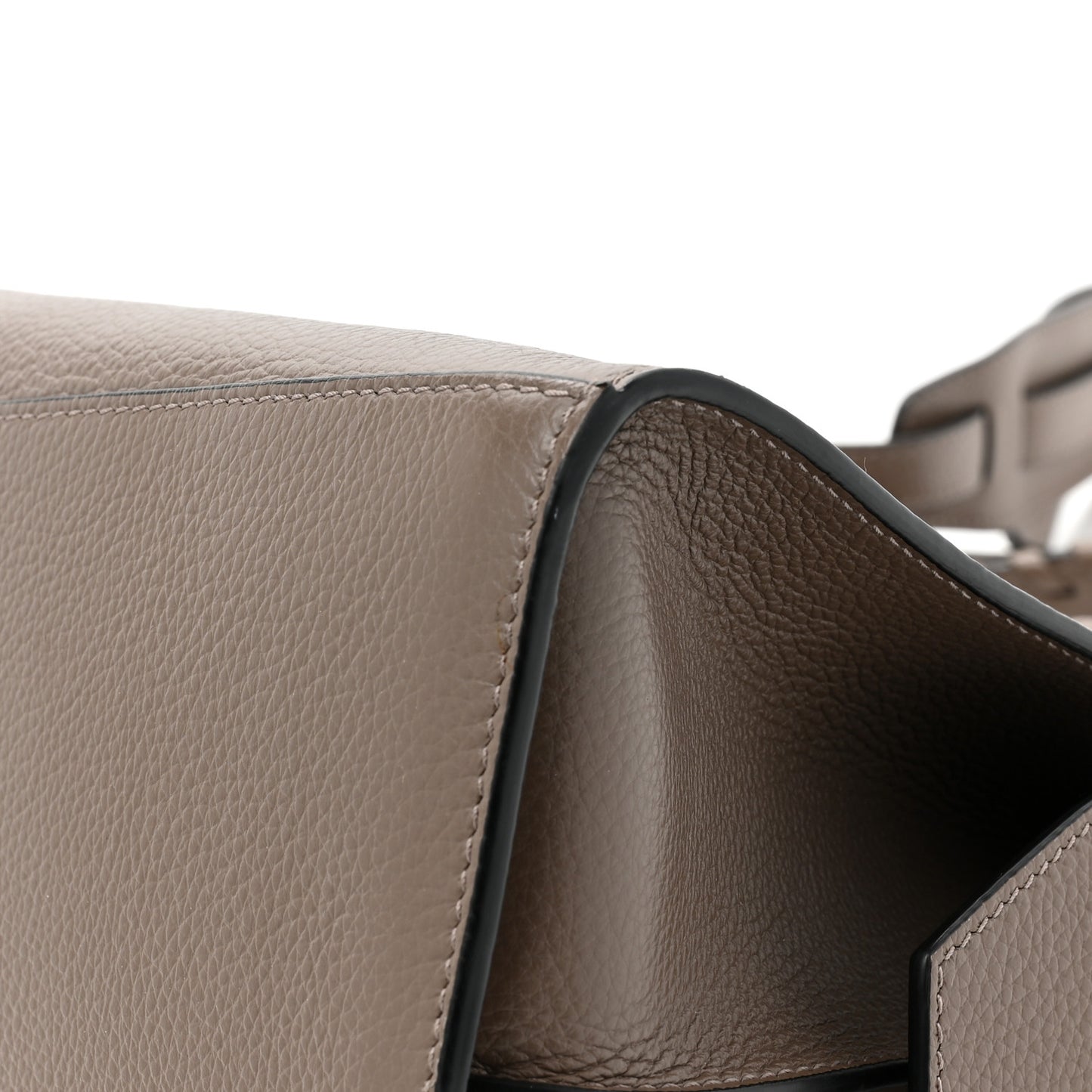 Grained Calfskin Silver Hardware Neo Classic City Mink Grey