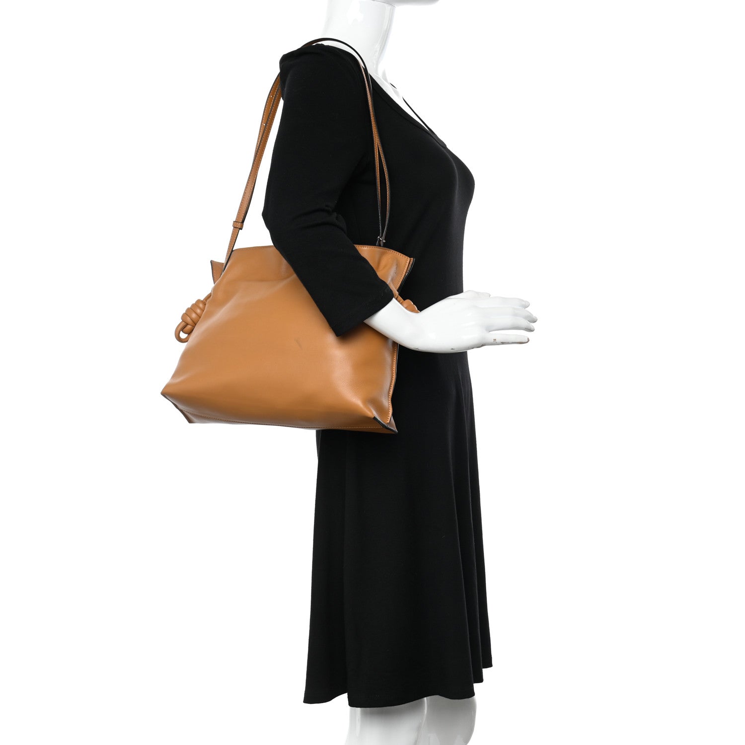 Loewe Nappa Flamenco Knot Clutch Warm Desert 2 of 12