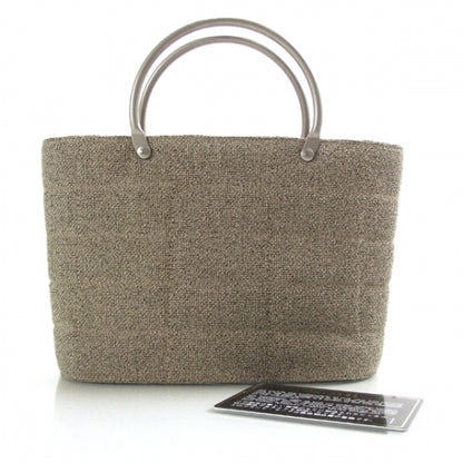 Chanel Tweed Quilted Handbag Beige 2 of 8