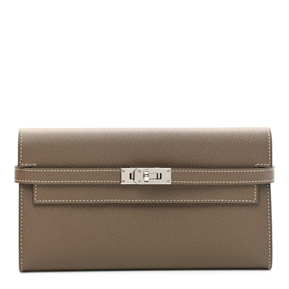 Hermes Epsom Kelly Longue Wallet Etoupe 1 of 9