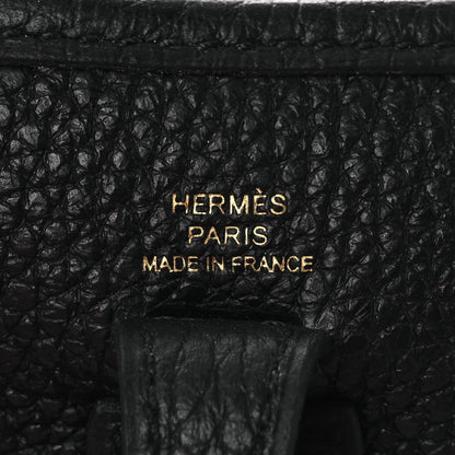 Hermes Taurillon Clemence Evelyne TPM Black 6 of 12