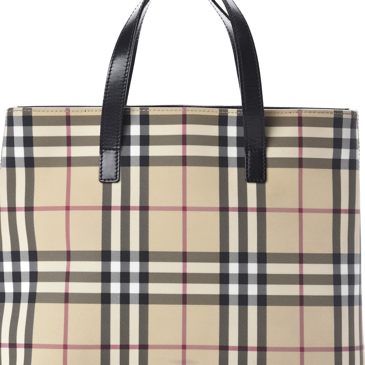 House Check Medium Tote Black