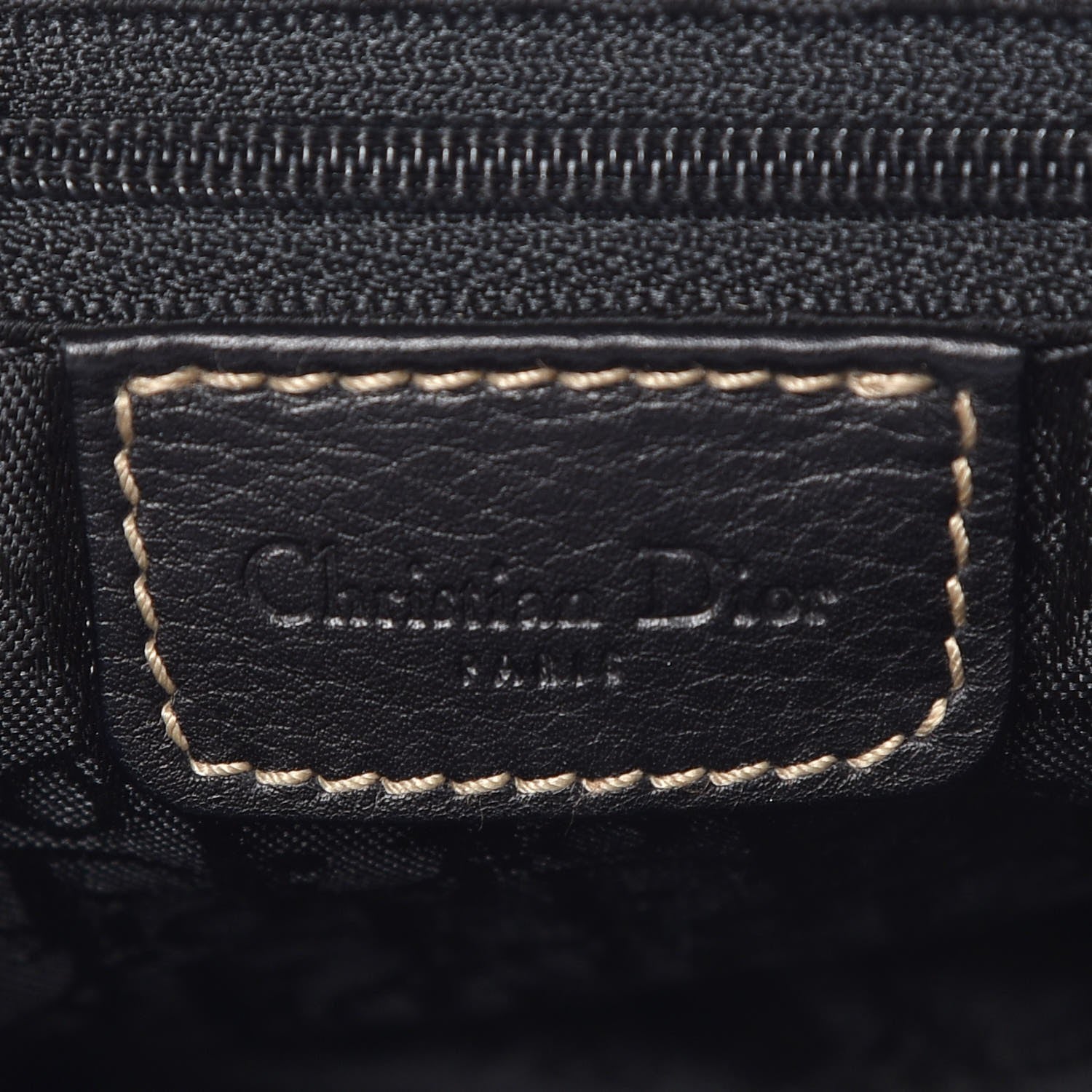 Christian Dior Calfskin Saddle Bag Black 7 of 8