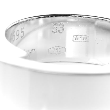 Cartier 18K White Gold Diamond Anniversary Band Ring 53 6.25 5 of 6
