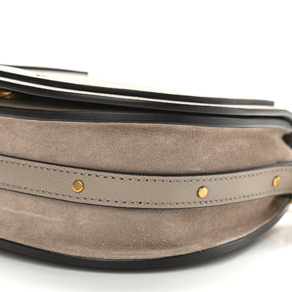 Chloe Calfskin Suede Small Nile Bracelet Bag Motty Grey 11 of 11