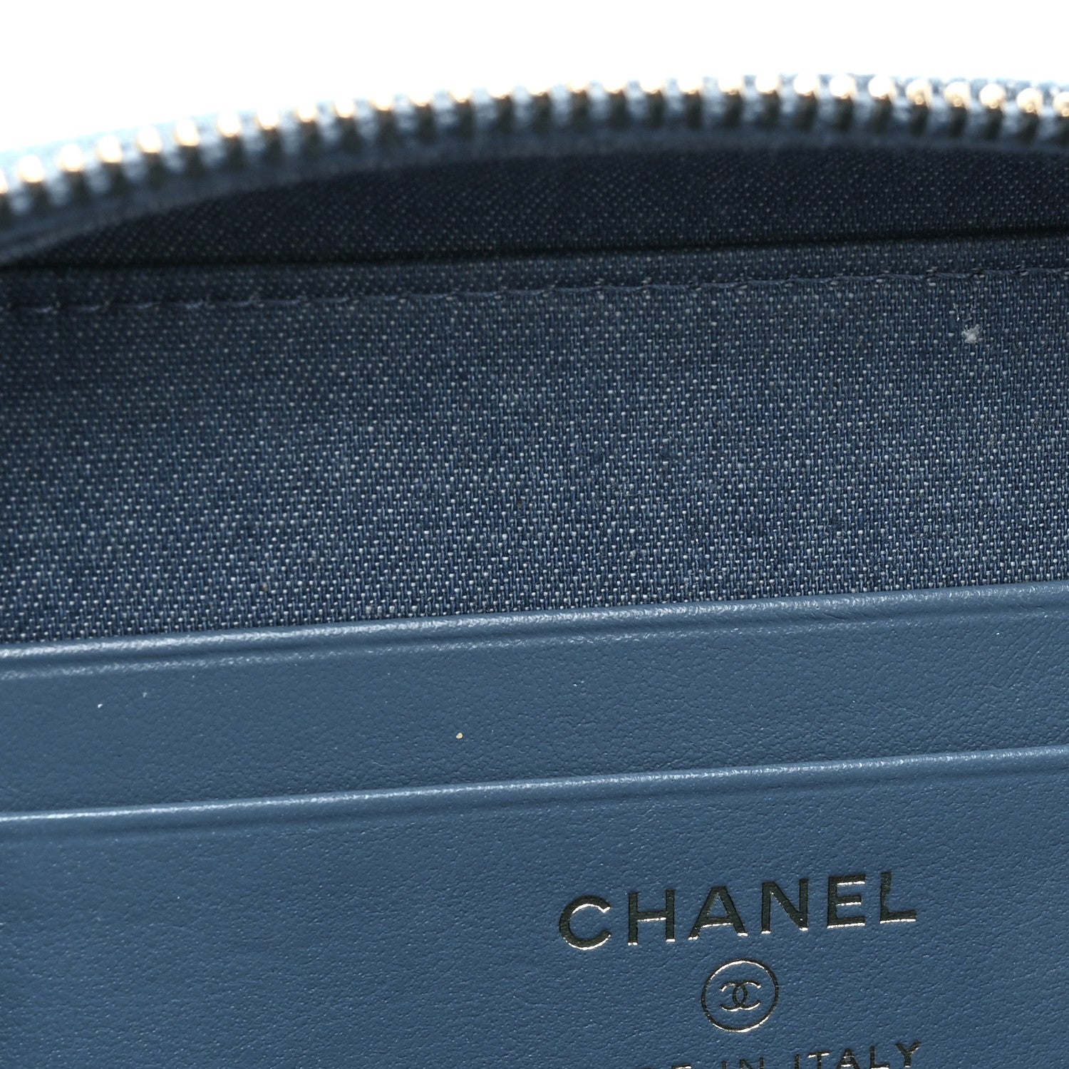 Chanel Denim Quilted CC Pearl Crush Camera Case Blue 12 of 13