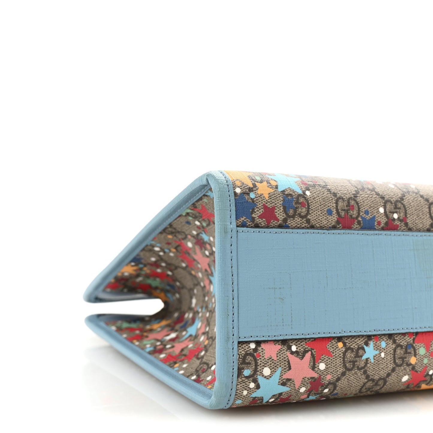 GG Supreme Monogram Star Print Childrens Tote Blue Multicolor