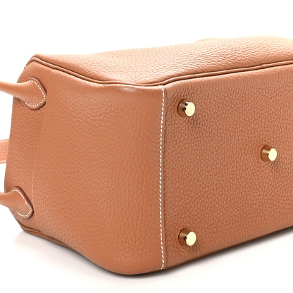 Hermes Taurillon Clemence Lindy 26 Gold 9 of 12