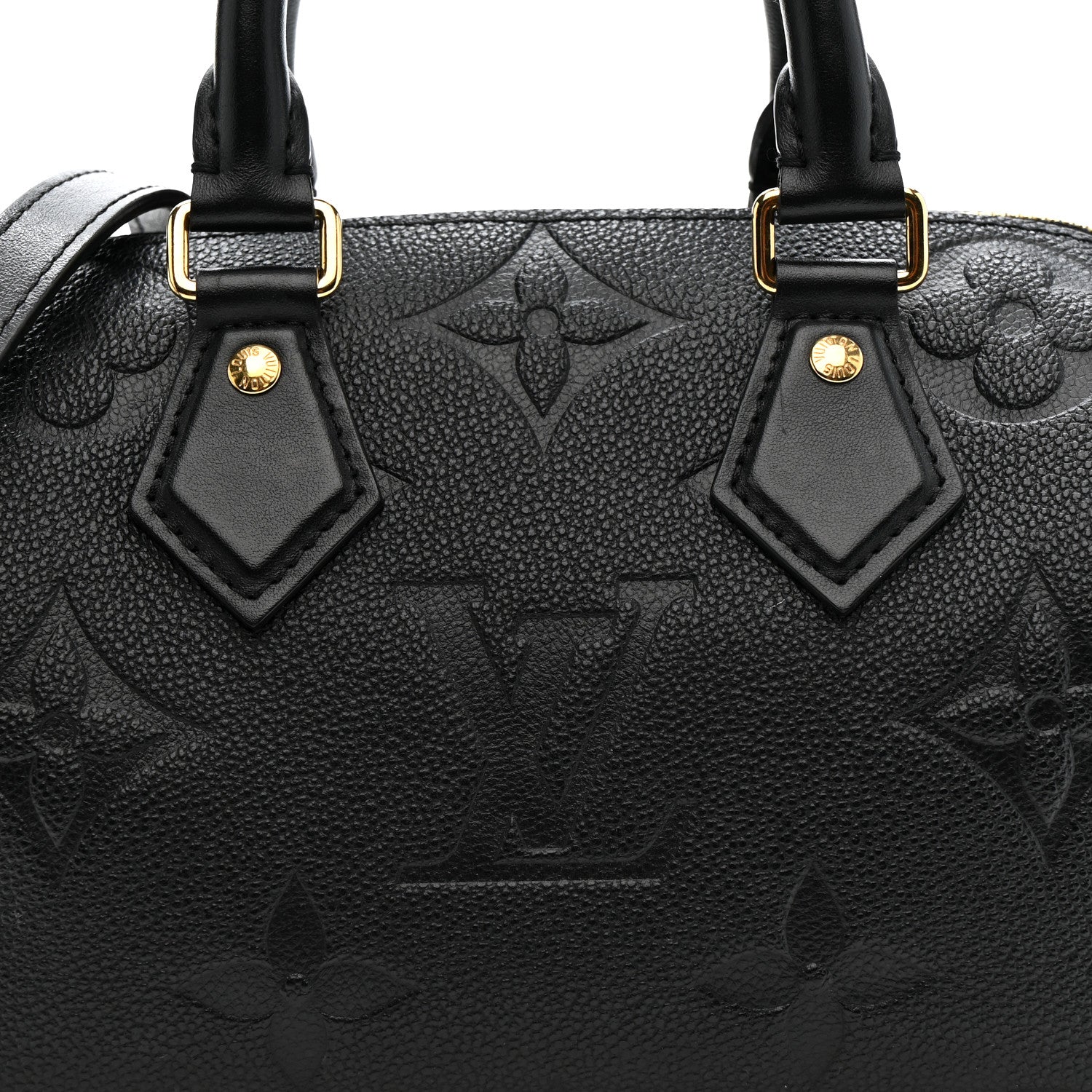 Louis Vuitton Empreinte Monogram Giant Speedy Bandouliere 20 Black 7 of 9