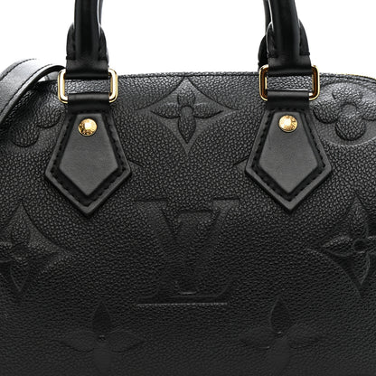 Louis Vuitton Empreinte Monogram Giant Speedy Bandouliere 20 Black 7 of 9