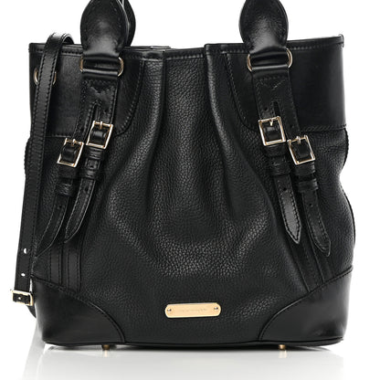 Burberry Calfskin Medium Whipstitch Tote Black 9 of 15