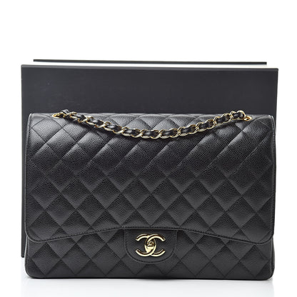 Chanel Caviar Quilted Maxi Double Flap Black 11 of 11