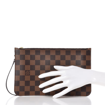 Louis Vuitton Damier Ebene Neverfull MM GM Pochette 2 of 7