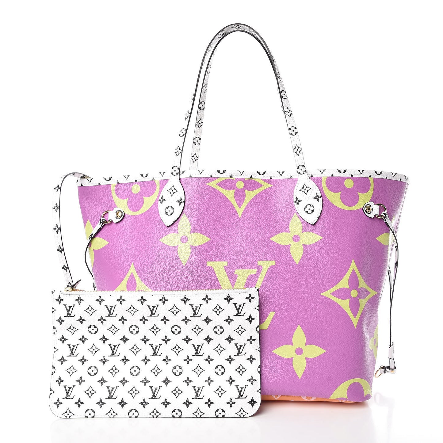 Monogram Giant Neverfull MM Pink Lilac