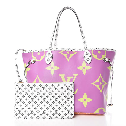 Louis Vuitton Monogram Giant Neverfull MM Pink Lilac 1 of 12