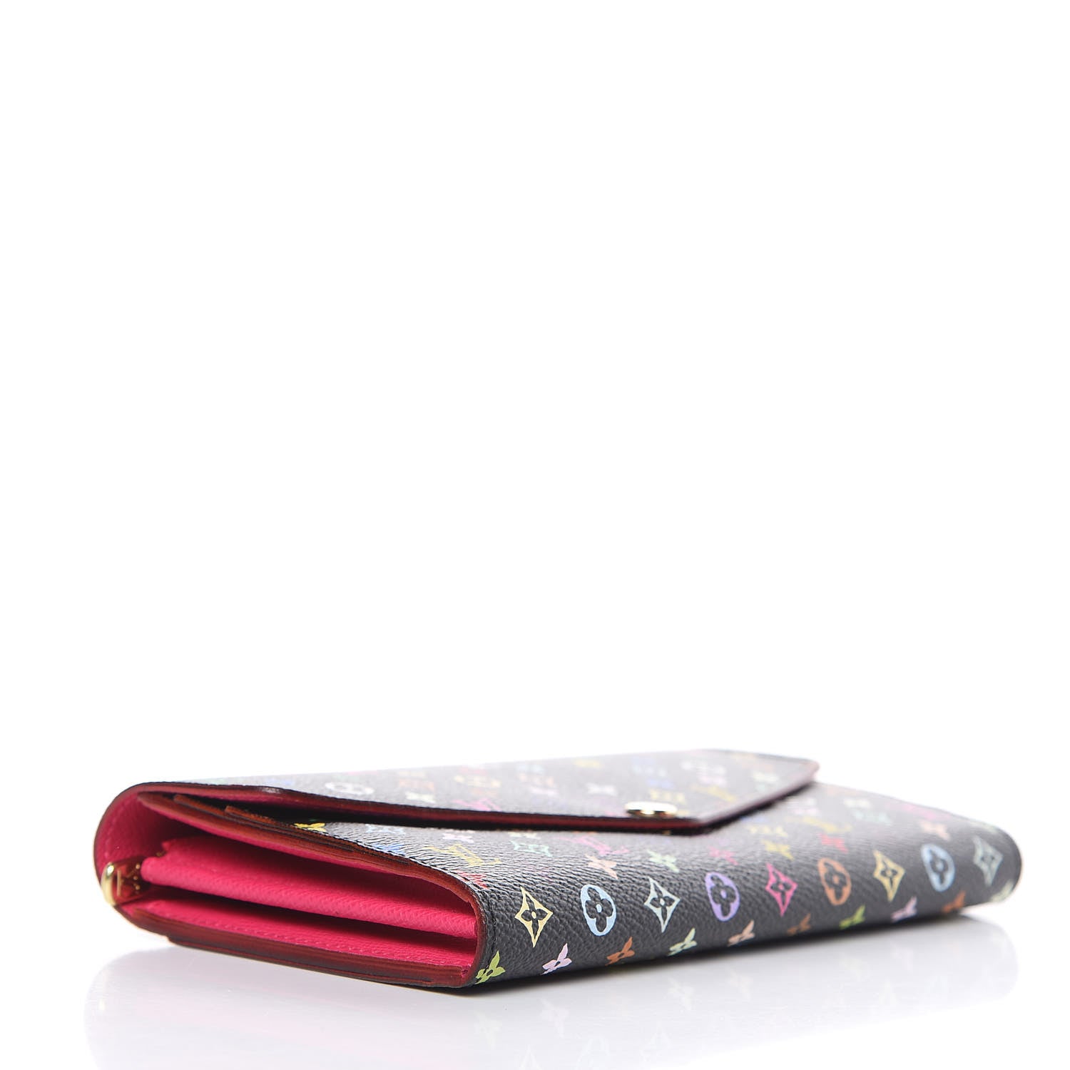 Louis Vuitton Monogram Multicolor Sarah Wallet NM Black Grenade 4 of 8