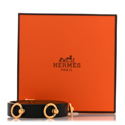 Hermes Swift Mini Dog Rings Bracelet T2 Black 7 of 7