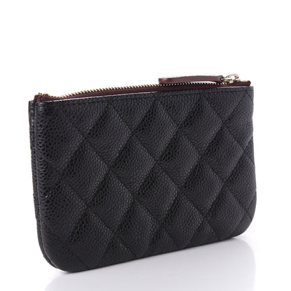 Chanel Caviar Quilted Small Cosmetic Case Black 3 of 7