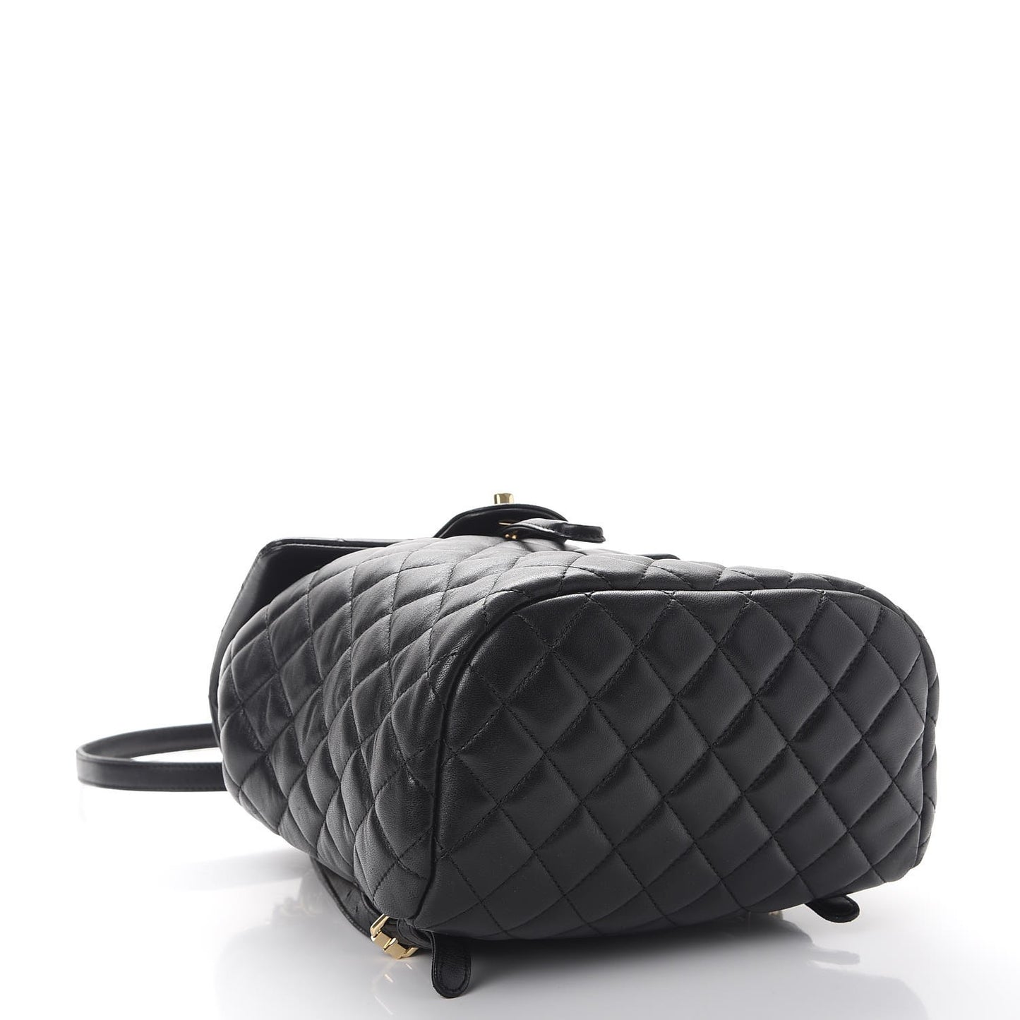 Lambskin Quilted Small Urban Spirit Backpack Black