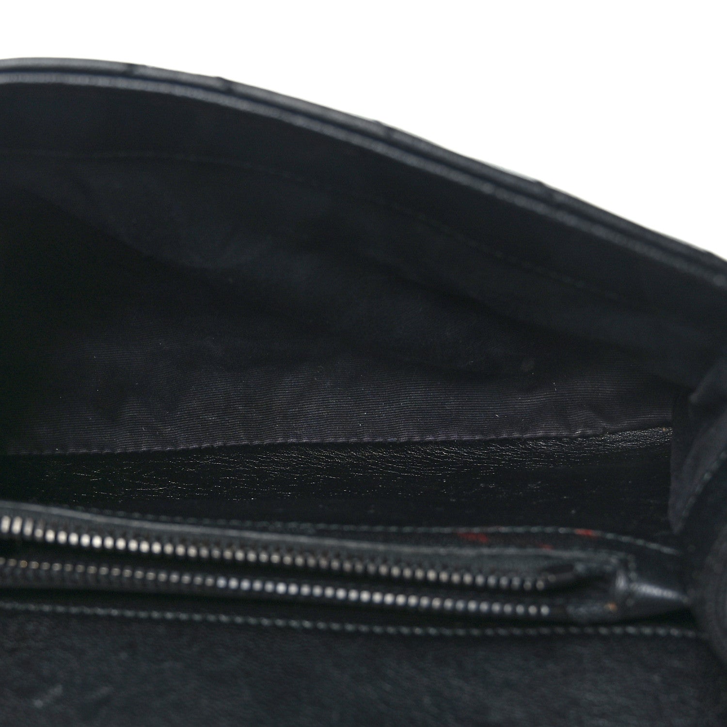 Saint Laurent Sheepskin Matelasse Chevron Monogram Monochrome Medium College Bag Black 5 of 9