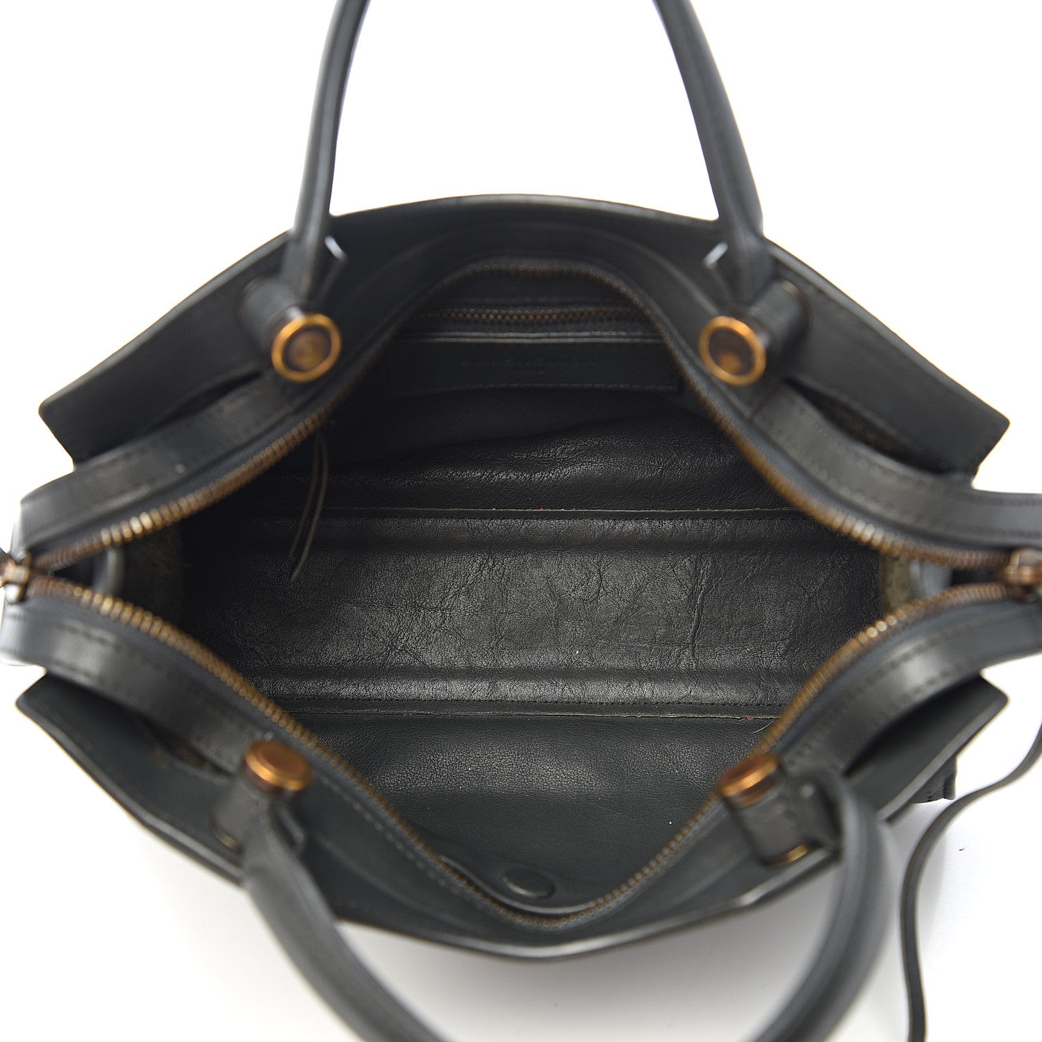 Balenciaga Veau Soyeux Perforated Blackout Hardware Mini City Gris Fossile 4 of 11