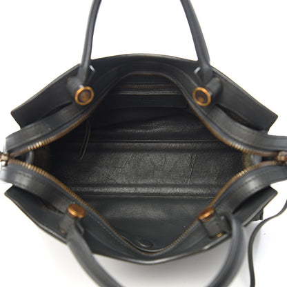 Balenciaga Veau Soyeux Perforated Blackout Hardware Mini City Gris Fossile 4 of 11