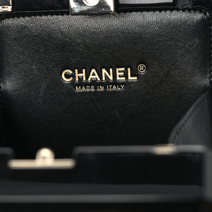 Chanel Plexiglass Perfume Bottle Clutch Black 6 of 11