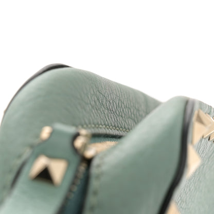 Valentino Garavani Pebbled Calfskin Rockstud Camera Crossbody Bag Green 11 of 11