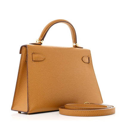 Hermes Epsom Mini Kelly Sellier 20 Sesame 3 of 13