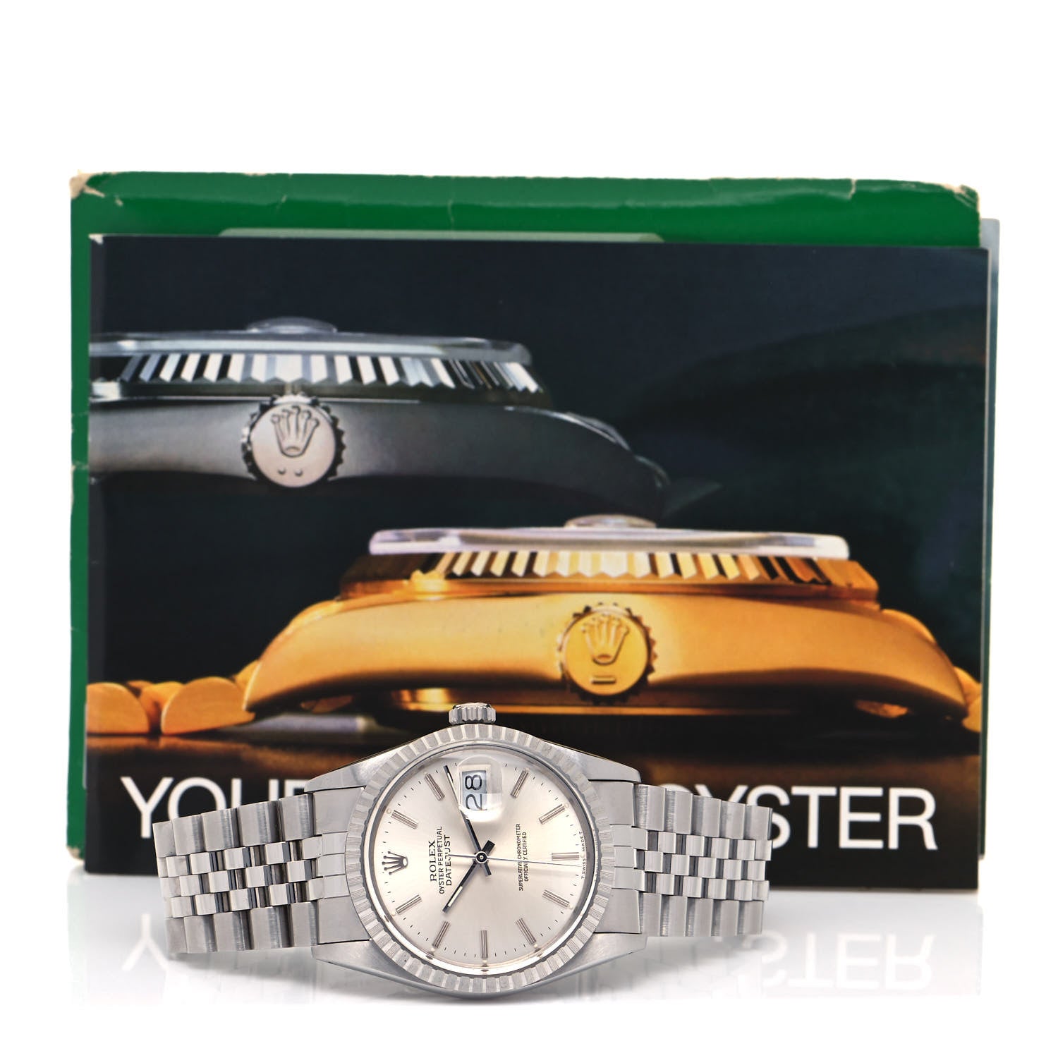 Rolex Stainless Steel 36mm Oyster Perpetual Datejust Watch Silver 16030 5 of 5
