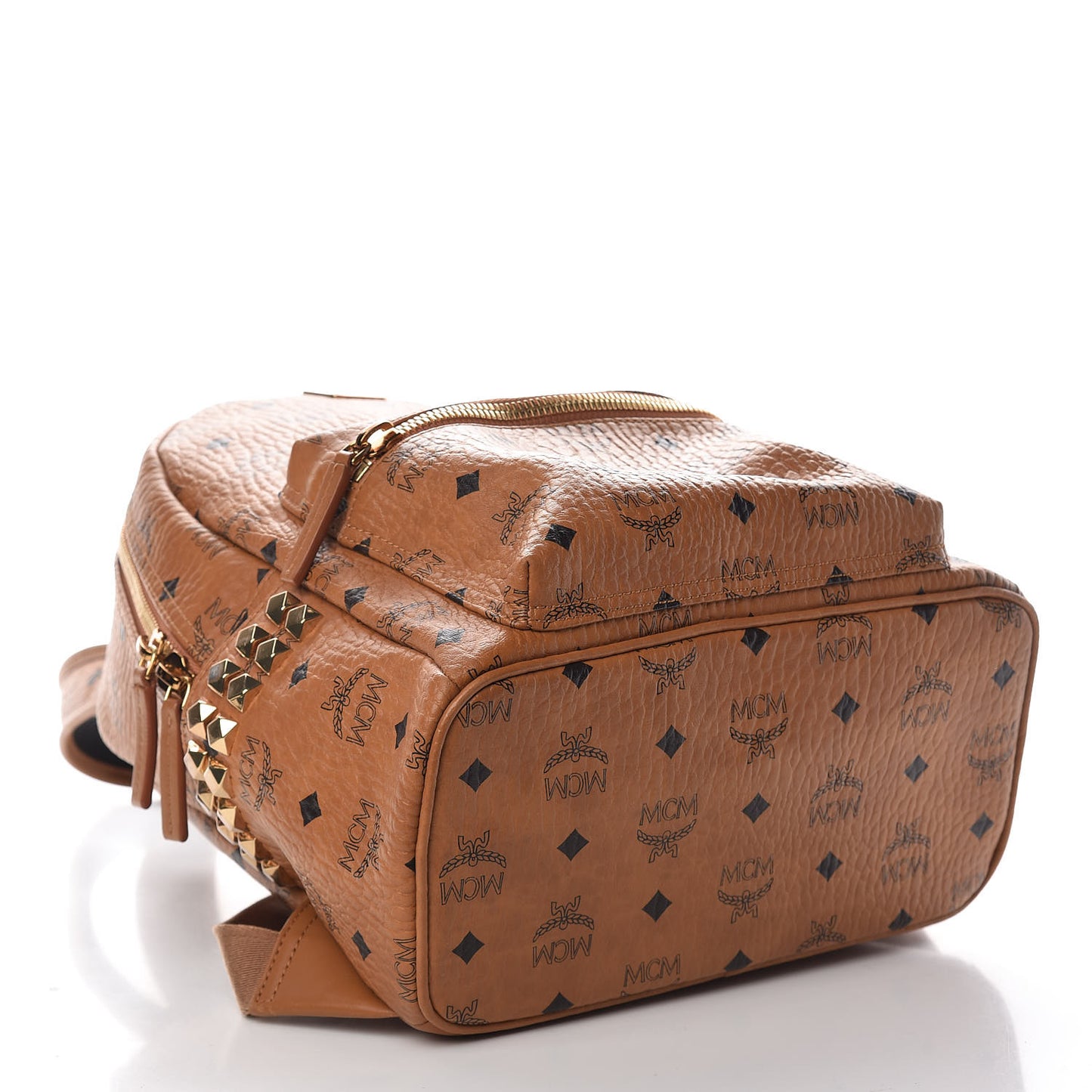 Visetos Small Side Stud Stark Backpack Cognac