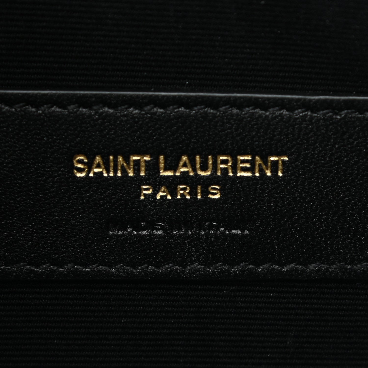 Saint Laurent Grain De Poudre Chevron Monogram Large Bill Pouch Black 5 of 6