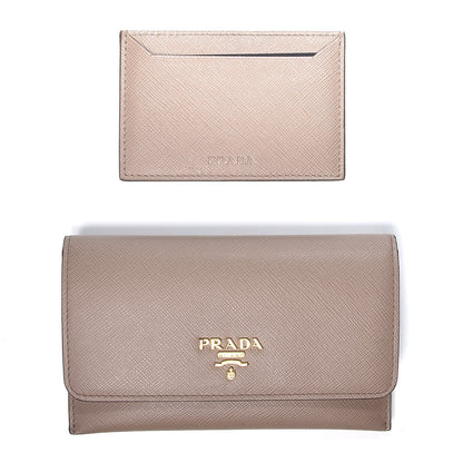 Prada Saffiano Metal Flap Card Holder Cammeo 4 of 16