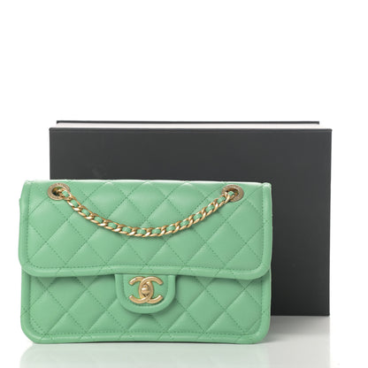 Chanel Caviar Quilted Medium Sweet Classic Flap Green 11 of 11