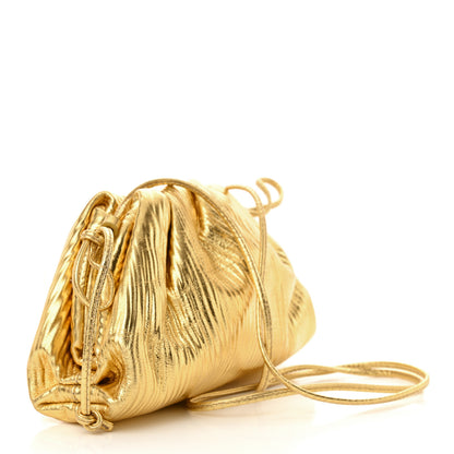 Bottega Veneta Metallic Bark Calfskin The Mini Pouch Gold 3 of 11