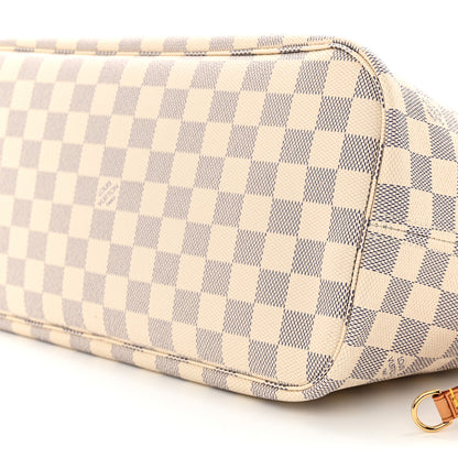 Louis Vuitton Damier Azur Neo Neverfull MM Rose Ballerine 11 of 12
