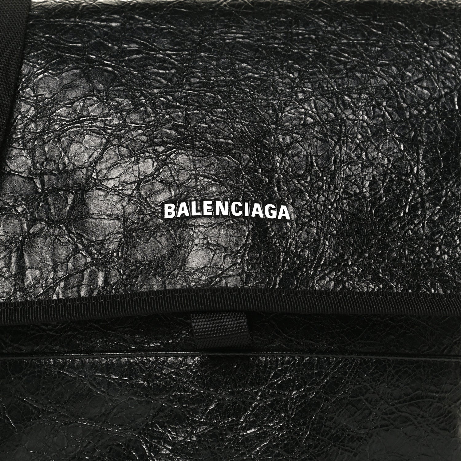 Balenciaga Agneau Arena Small Explorer Messenger Bag Black 8 of 10