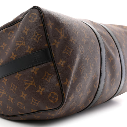 Louis Vuitton Monogram Macassar Keepall Bandouliere 45 7 of 9