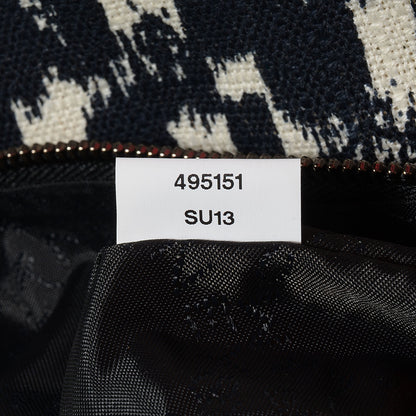 Stella McCartney Linen Leopard Small Falabella Tote Navy 8 of 8