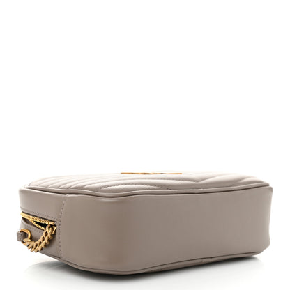 Saint Laurent Calfskin Matelasse Monogram Mini Lou Camera Bag Taupe 4 of 11
