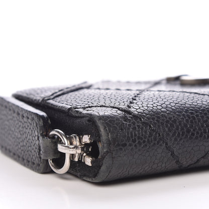 Chanel Caviar Outdoor Ligne Zip Coin Purse Wallet Black 9 of 14