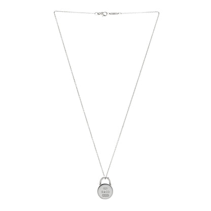 Tiffany Sterling Silver 1837 Circle Lock Necklace 3 of 6