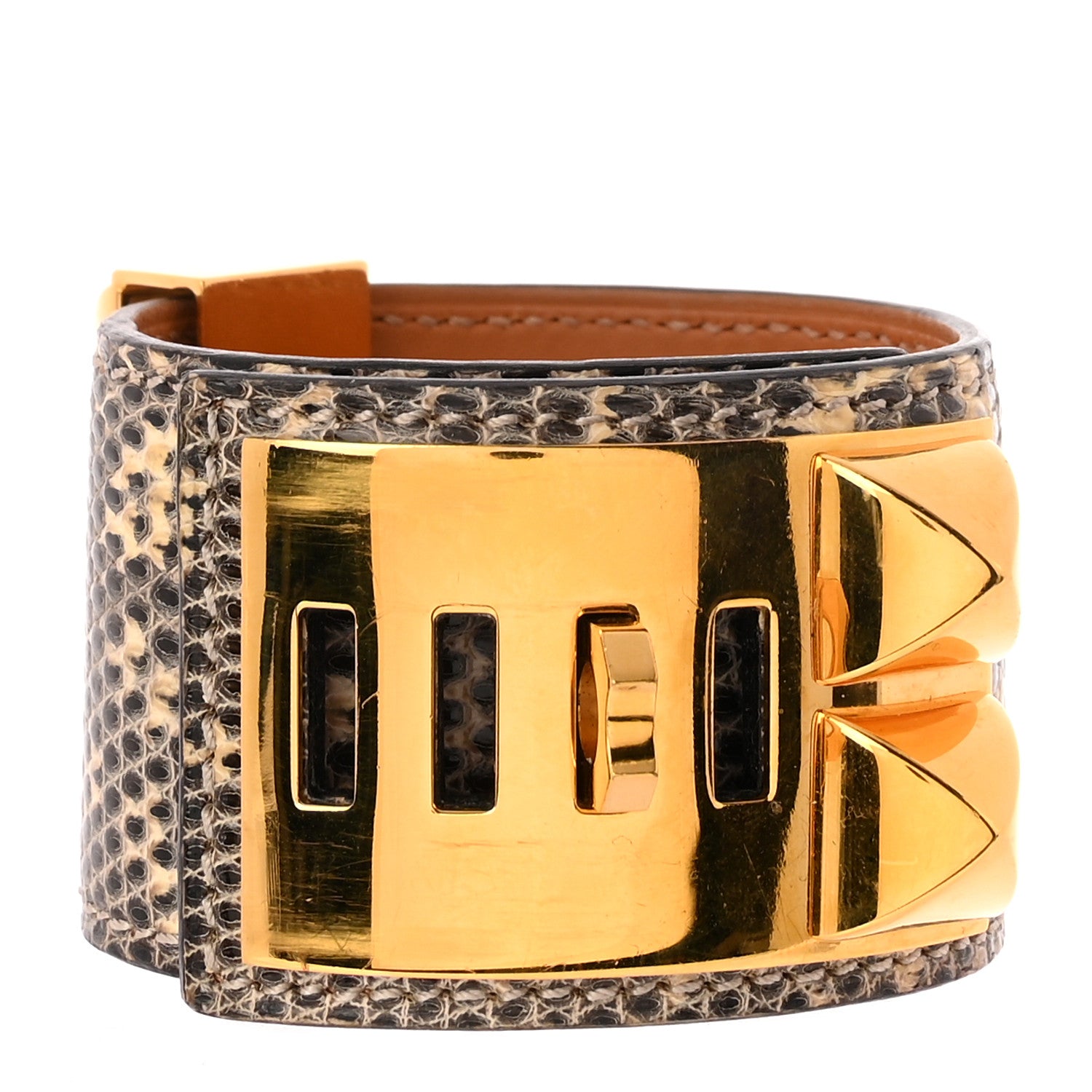 Hermes Lizard Collier De Chien CDC Bracelet T2 Ombre 3 of 4