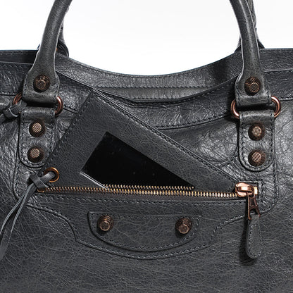 Balenciaga Agneau Giant 12 Rose Gold Hardware City Gris Tarmac 13 of 14