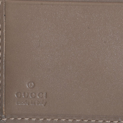 Gucci GG Supreme Monogram Icon Bar French Flap Wallet Beige Ebony Grigio 6 of 7