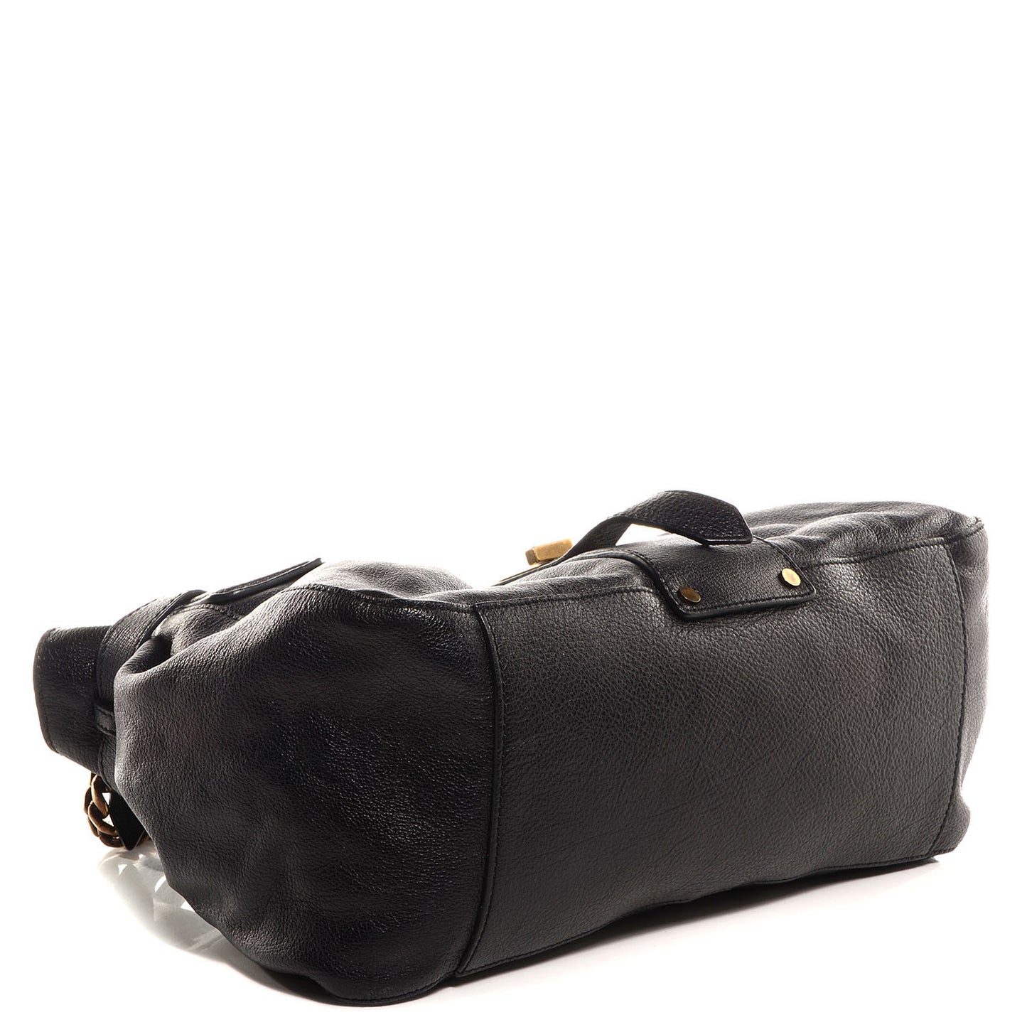 Buffalo Leather East West Tote Black