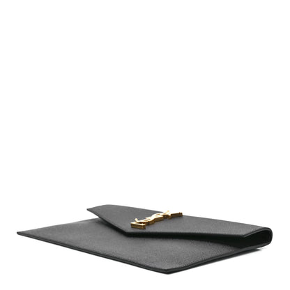 Saint Laurent Grain De Poudre Uptown Pouch Black 9 of 12