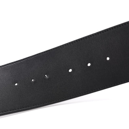 Gucci Moon Calfskin Pearl Double G 70mm Belt 100 40 Black Cream 3 of 4