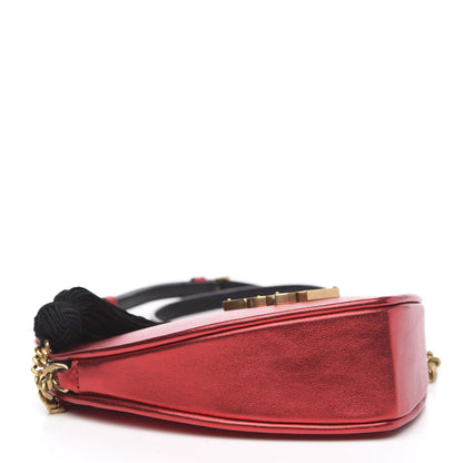 Saint Laurent Metallic Calfskin Heart Monogram Crossbody Black Rouge 4 of 11